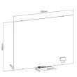 Glass white board Up Up 900x1200mm