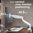 MONITOR ACC DESK MOUNT/13-32" WHITE G100-W ONKRON