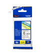 Brother TZe-211 (TZE211) Laminated Label Tape cassette P-touch, Black on White 6mm, 8m