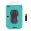 Logitech M185 Wireless Mouse, RF Wireless, 1000 DPI, Black/Grey