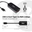 I/O ADAPTER USB3.2 TO RJ45/M/F CAC-1520 CLUB3D