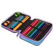 Double decker school pencil case with equipment CoolPack Jumper 2 Star Night