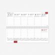 Horizontal table calendar Memo PVC 2024m. Black