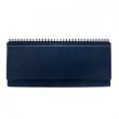 Horizontal table calendar Memo PVC 2024m. Blue
