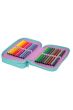 Double decker school pencil case with equipment Coolpack Jumper 2 Happy donuts