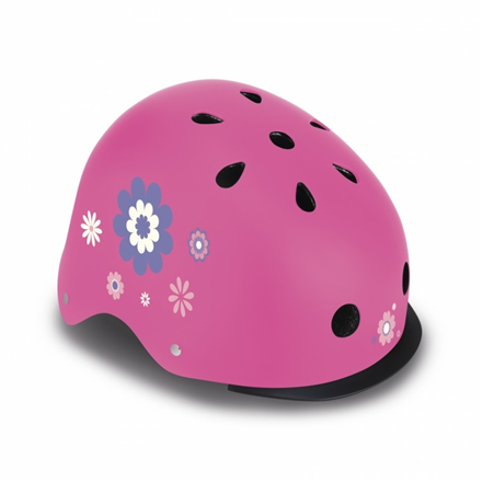 Globber Helmet Elite Lights Flowers  507-310 Pink