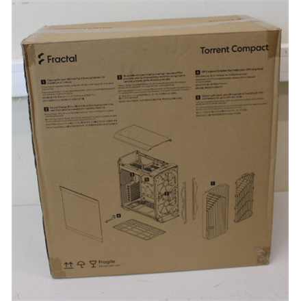 SALE OUT. Fractal Design Torrent Compact White TG Clear tint Fractal Design Torrent Compact TG Clear