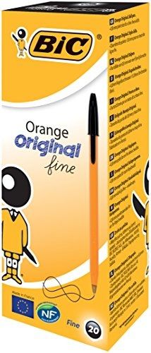 BIC ballpens ORANGE FINE 0.8 mm black, Box 20 psc. 101144