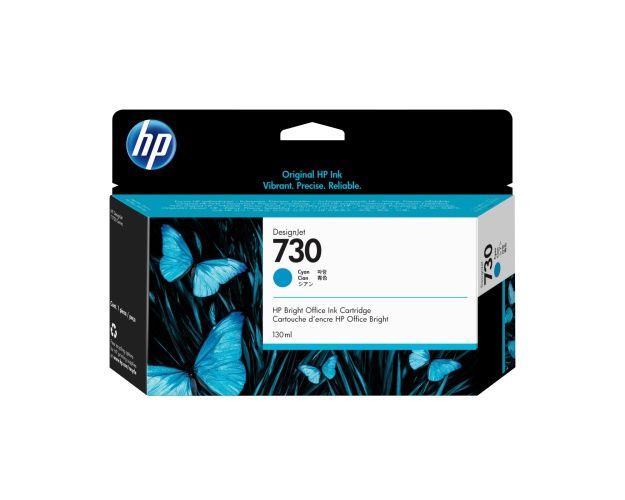 HP 730 (P2V62A) Ink Cartridge, Cyan