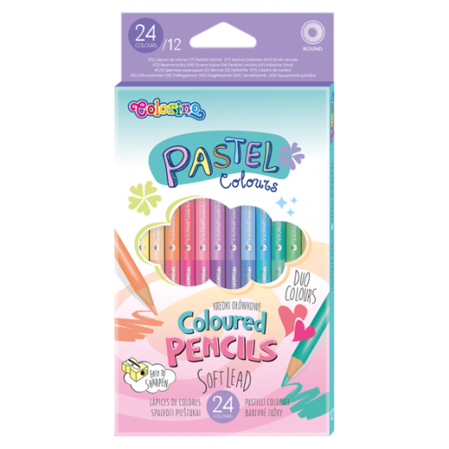 Colorino Pastel Coloured pencils 12 pcs / 24 colours