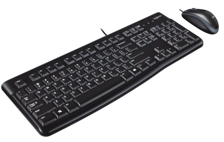 Corded Keyboard and Mouse Logitech MK120, US 920-002562