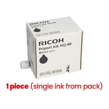 Ricoh Priport HQ-40 (817225) Ink Cartridge, Black (1 piece)