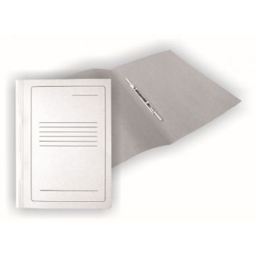 Cardboard binder SMLT, A4, 300g, white with print, cardboard