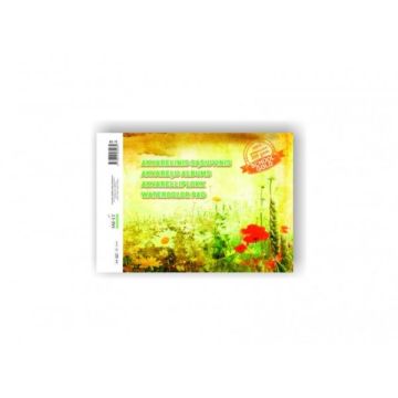 Watercolor notebook SMLT, A4, 200 g, gummed (10) 0708-205