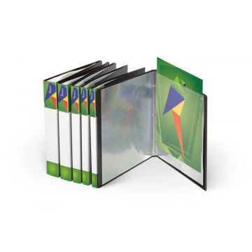 Folder with sleeves Forpus (30) A4, Black