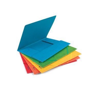 Folder with rubbers Forpus, A4, cardboard, capacity 300 sheets, red
