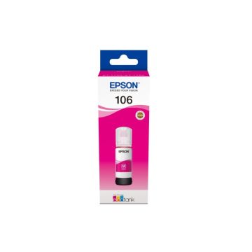 Epson 106 EcoTank (C13T00R340) Ink Refill Bottle, Magenta