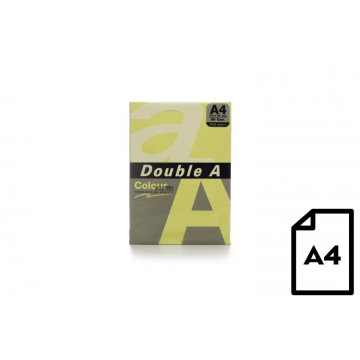 Colour paper Double A, 80g, A4, 500 sheets, Cheese