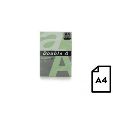 Colour paper Double A, 80g, A4, 500 sheets, Emerald