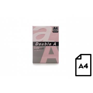 Colour paper Double A, 80g, A4, 500 sheets, Pink