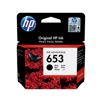 HP 653 (3YM75AE) Ink Cartridge, Black
