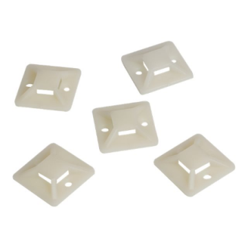 Cable Tie Mounts 20x20 mm KAB0042 Self-adhesive, for cable ties
