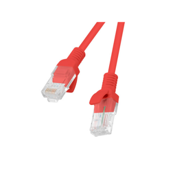 Lanberg Patchcord CAT.5E UTP 0.5M fluke passed 10-pack, Red PCU5-20CC-0050-R
