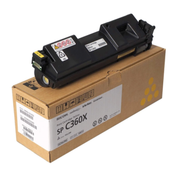Ricoh SP C360X (408253) Toner Cartridge, Yellow
