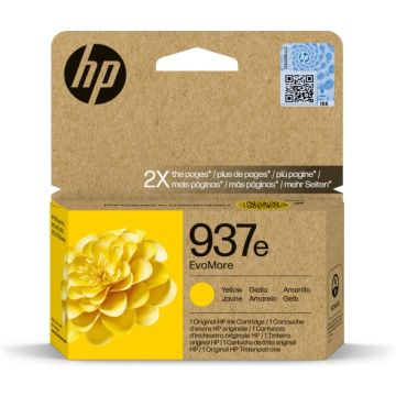 HP 937e EvoMore (4S6W8NE) Ink Cartridge, Yellow