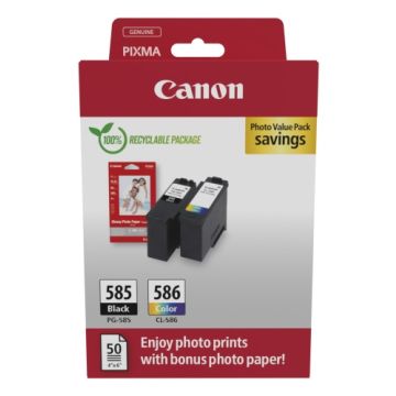 Canon PG-585/CL-586 (6205C004) Photo value pack Ink Cartridge Multipack, BK/CMY