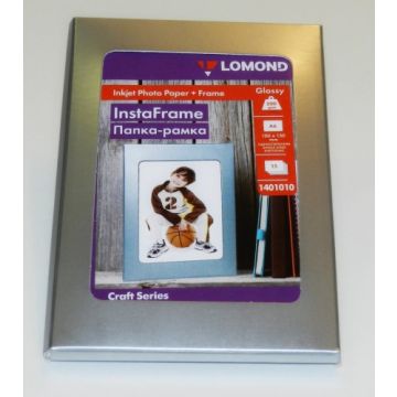 Lomond Photo Inkjet Paper Glossy 200 g/m2 10x15, 15 sheets + InstaFrame Silver Window