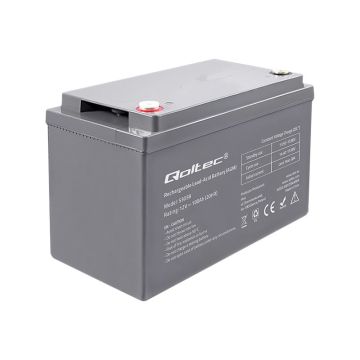 QOLTEC 53038 Battery AGM 12V 100Ah