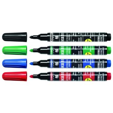 STANGER permanent MARKER M235, 1-3 mm, Set 4 colours 712012