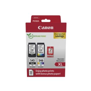 Canon PG-545XL/CL-546XL (8286B011) Photo value pack Ink Cartridge Multipack, BK/CMY