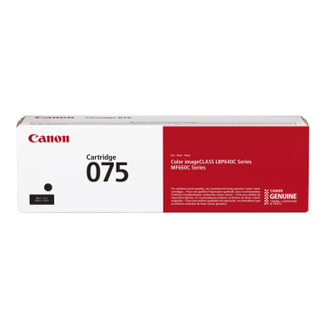 Canon CRG 075 BK (6365C002) Toner Cartridge, Black