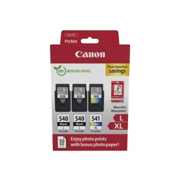 Canon PG-540L/CL-541XL (5224B015) Photo value pack Ink Cartridge Multipack, BK/CMY