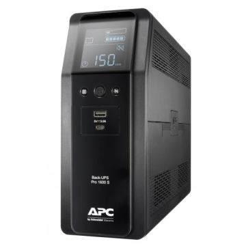 Apc Back Ups Pro Br 1600va, Sinewave,8 Outlets, Avr, Lcd Interface