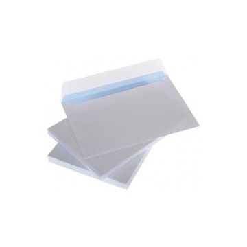 Envelopes with stripe C5 162x229 mm, white 80g x 50 pcs