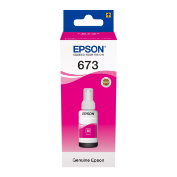 Epson 673M (C13T67334A) Ink Refill Bottle, Magenta