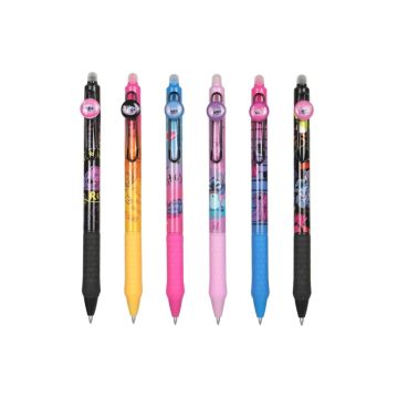 Retractable rubberised erasable pen CoolPack Disney Stitch Black