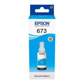 Epson 673C (C13T67324A) Ink Refill Bottle, Cyan