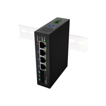 LANBERG Switch POE 1xBT 3xAT 2xSFP DIN