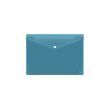 Envelope with print Forpus, A4, plastic, blue transparent