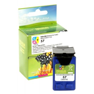 Static Control Ink Cartridge CMY, Compatible with HP 57 Tri-color (C6657AE)