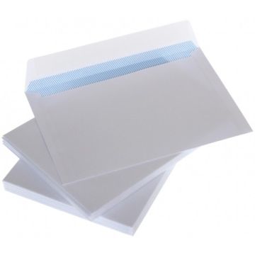Envelopes C65 white with ribbon and internal press 114x229 mm  x 25pcs