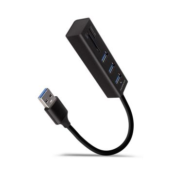 I/O HUB USB3.2 3P SD/MICROSD/0.2M HMA-CR3A AXAGON