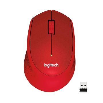 MOUSE USB OPTICAL WRL M330/SILENT RED 910-004911 LOGITECH