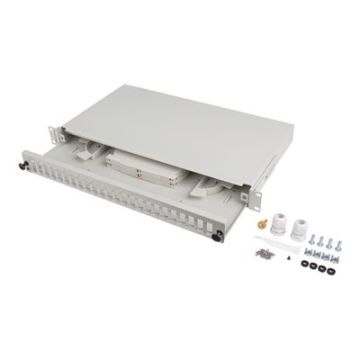 LANBERG Fiber patch panel 24XSCDX/12XLC