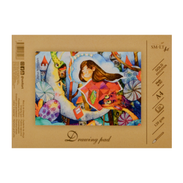 Drawing pad SMLT A4, 20sheets 120g