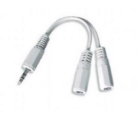 CABLE AUDIO SPLITTER 3.5MM/10CM WHITE CCA-415W GEMBIRD